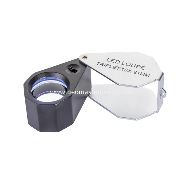 Lupa LED UV/Branca de Vidro (10x,21mm)