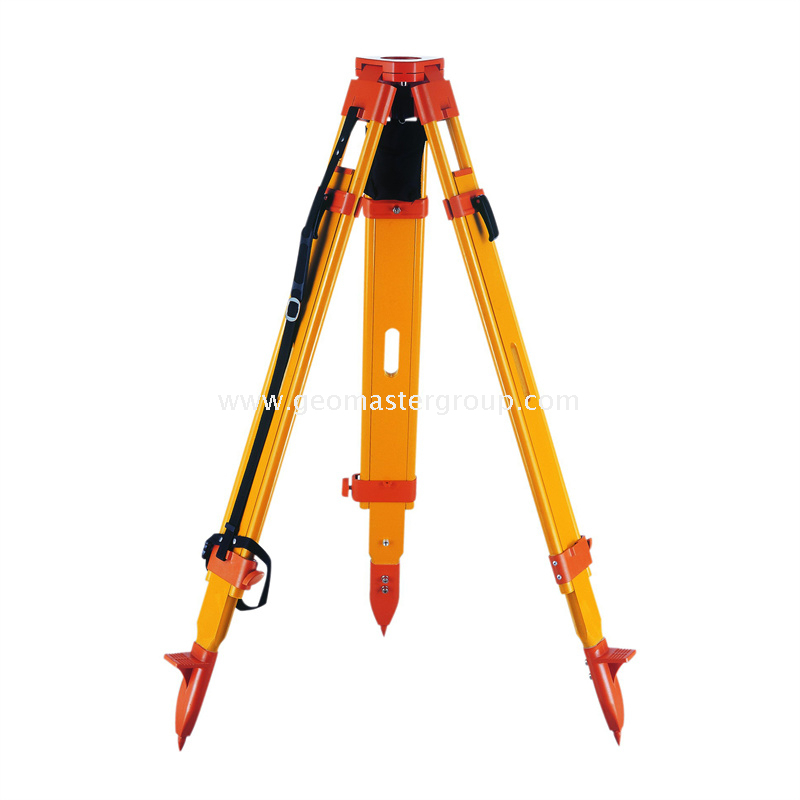 Tripé de madeira (orifícios de mão tripla, trava dupla)