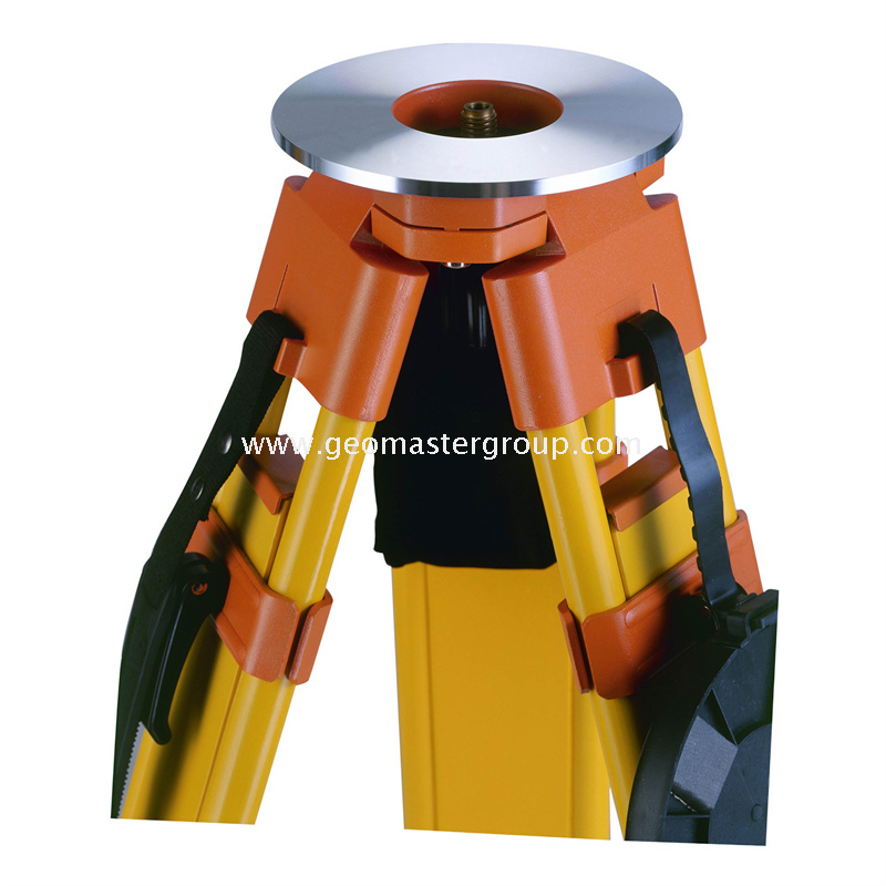 Tripé de madeira (cabeça redonda, trava dupla)