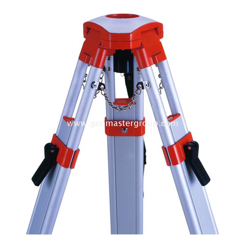 Tripé médio de serviço (cabeça da cúpula, bloqueios duplos)