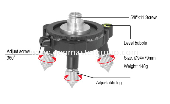 Base de nível a laser