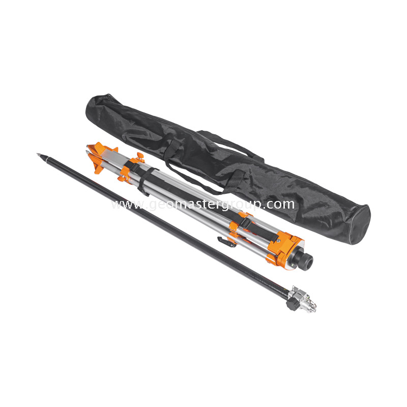 Pólo RTK de alumínio e carbono (2,5 m, PinLoc4) 