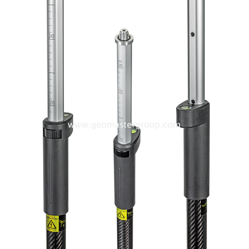 Pólo RTK de alumínio e carbono (2,5m,10mm)