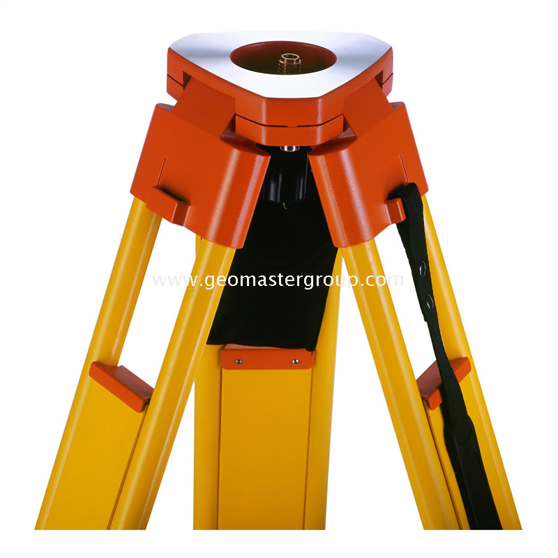 Tripé de madeira (orifícios da mão tripla, trava de torção)