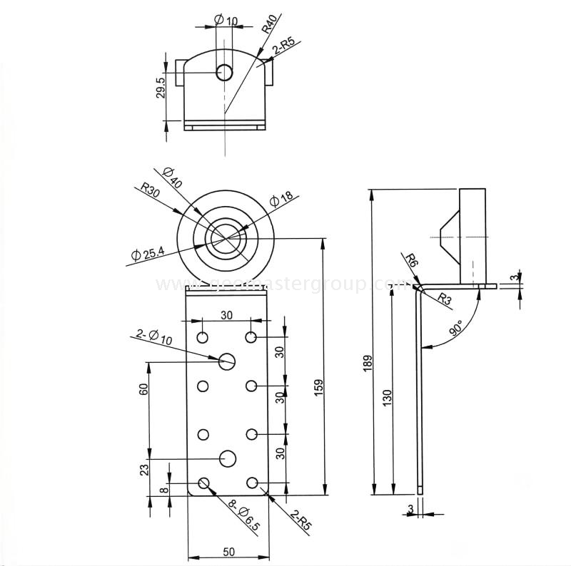 Prisma de monitoramento da barra L.