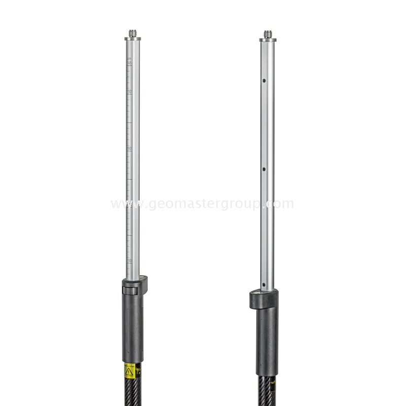 Pólo RTK de alumínio e carbono (2,5m,10mm)